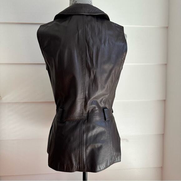 Vintage Italian Leather Vest with Studs by San Dino - Picture 2 of 11